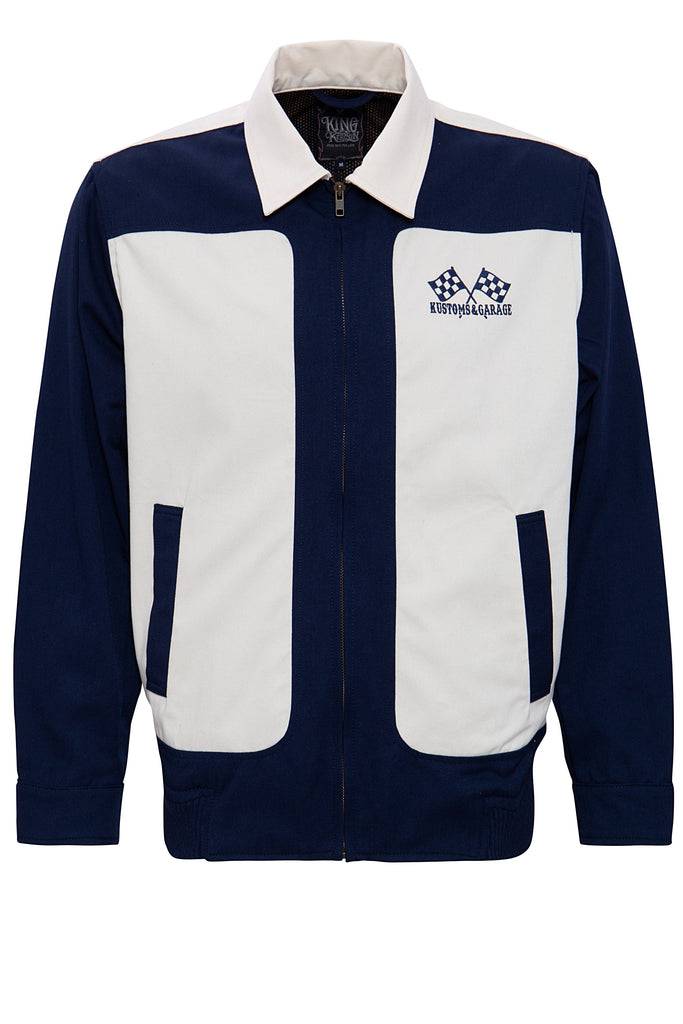 Queen Kerosin Gabardine Jacke im Vintagestyle