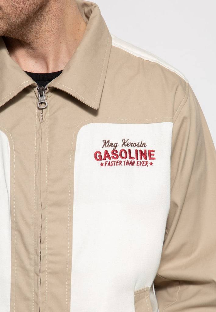 Queen Kerosin Gabardine Jacke «Motorway Oils»