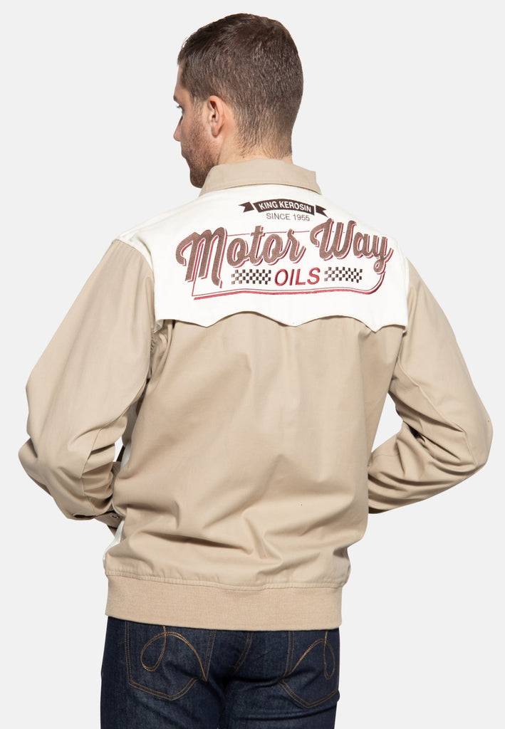 Queen Kerosin Gabardine Jacke «Motorway Oils»