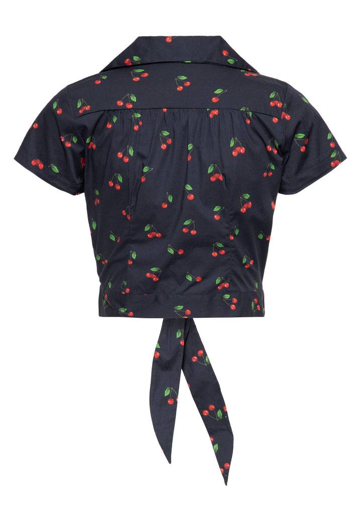 Queen Kerosin Hawaiibluse «Cherry»