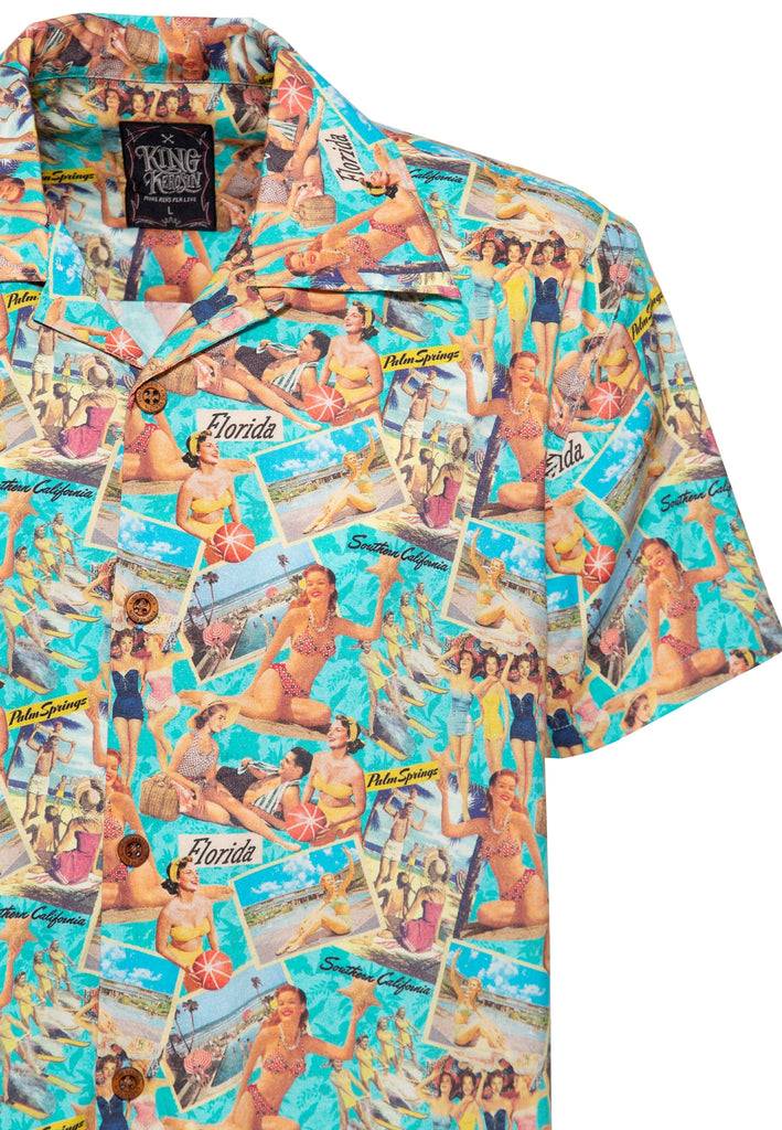 Queen Kerosin Hawaiihemd «50's Vacation»