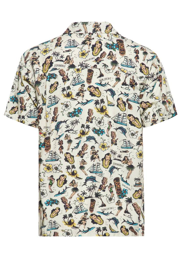 Queen Kerosin Hawaiihemd Aus Bio-Baumwolle