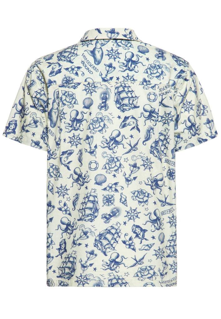 Queen Kerosin Hawaiihemd Aus Bio-Baumwolle