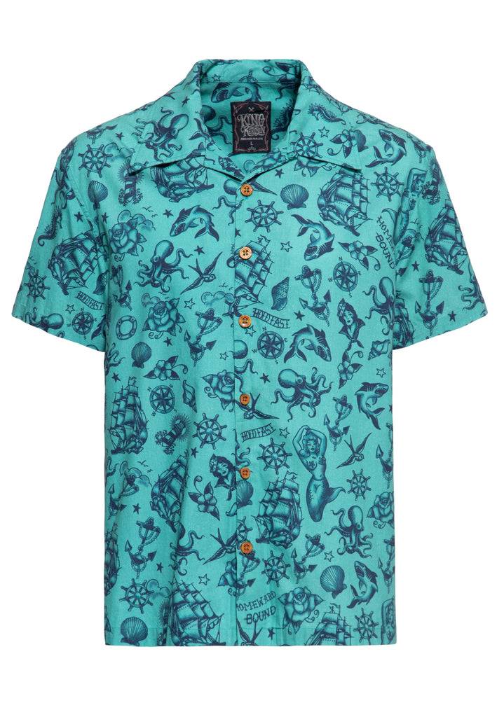 Queen Kerosin Hawaiihemd Aus Bio-Baumwolle