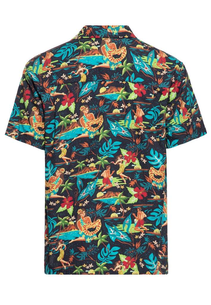 Queen Kerosin Hawaiihemd Aus Bio-Baumwolle