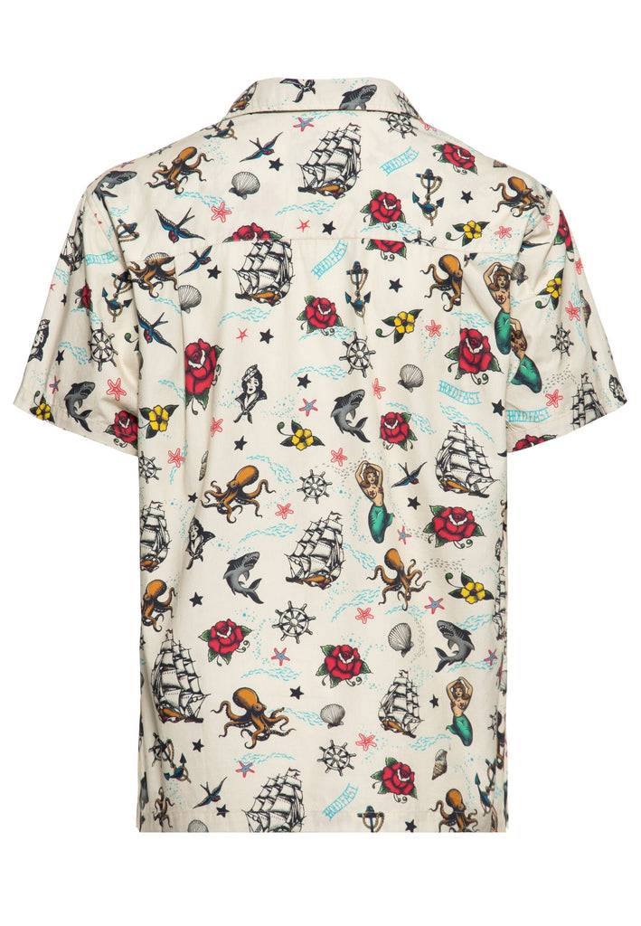 Queen Kerosin Hawaiihemd Aus Bio-Baumwolle