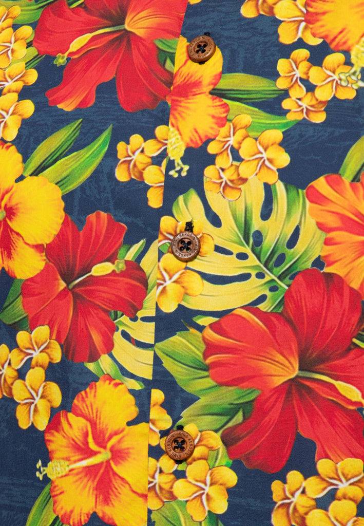 Queen Kerosin Hawaiihemd «Hibiscus Dream»