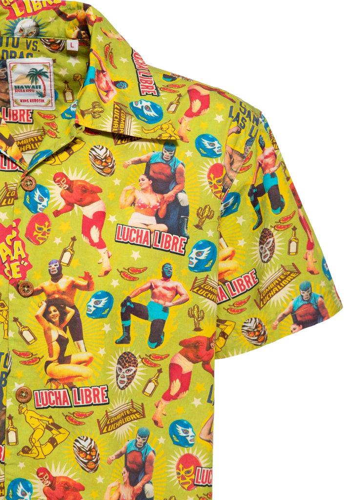 Queen Kerosin Hawaiihemd «Lucha Libre»
