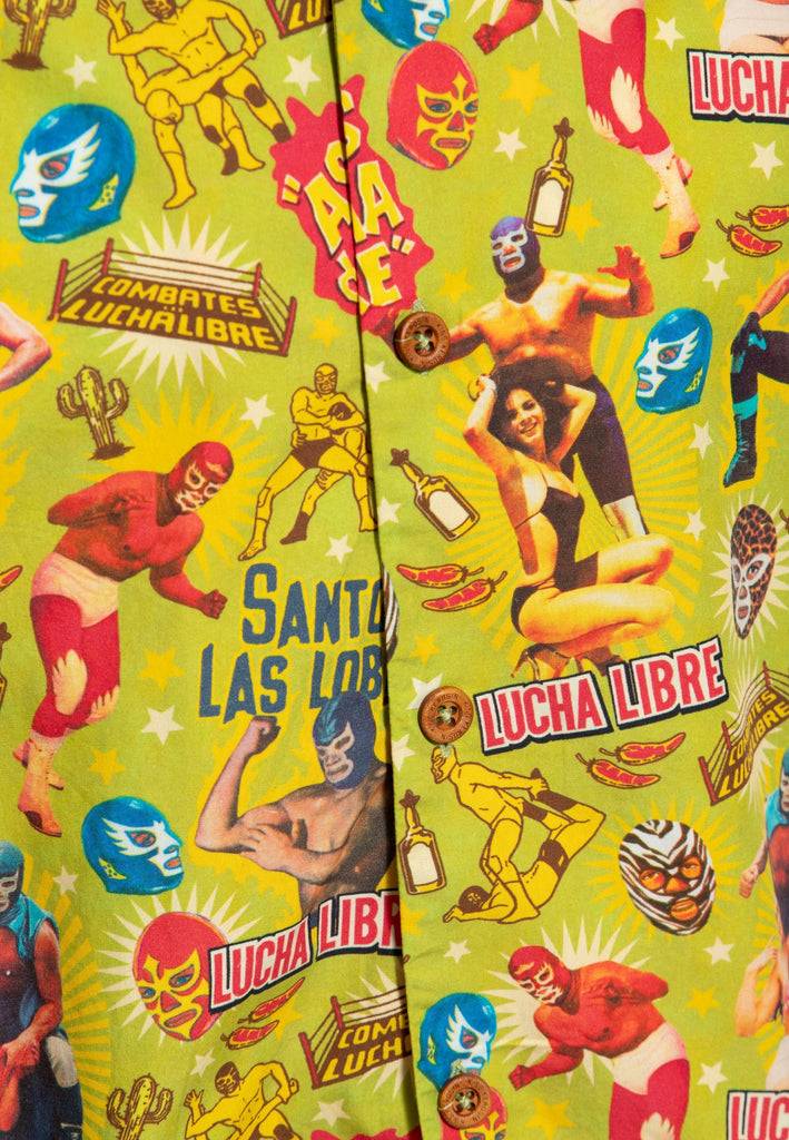 Queen Kerosin Hawaiihemd «Lucha Libre»