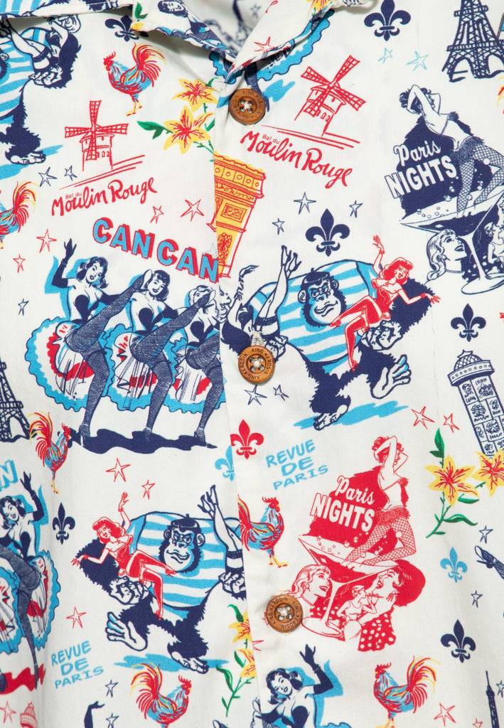 Queen Kerosin Hawaiihemd «Paris»