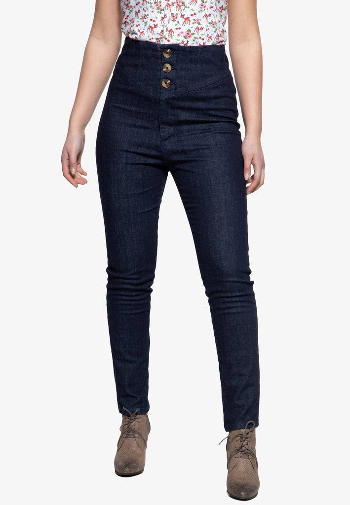 Queen Kerosin High Waist Jeanshose