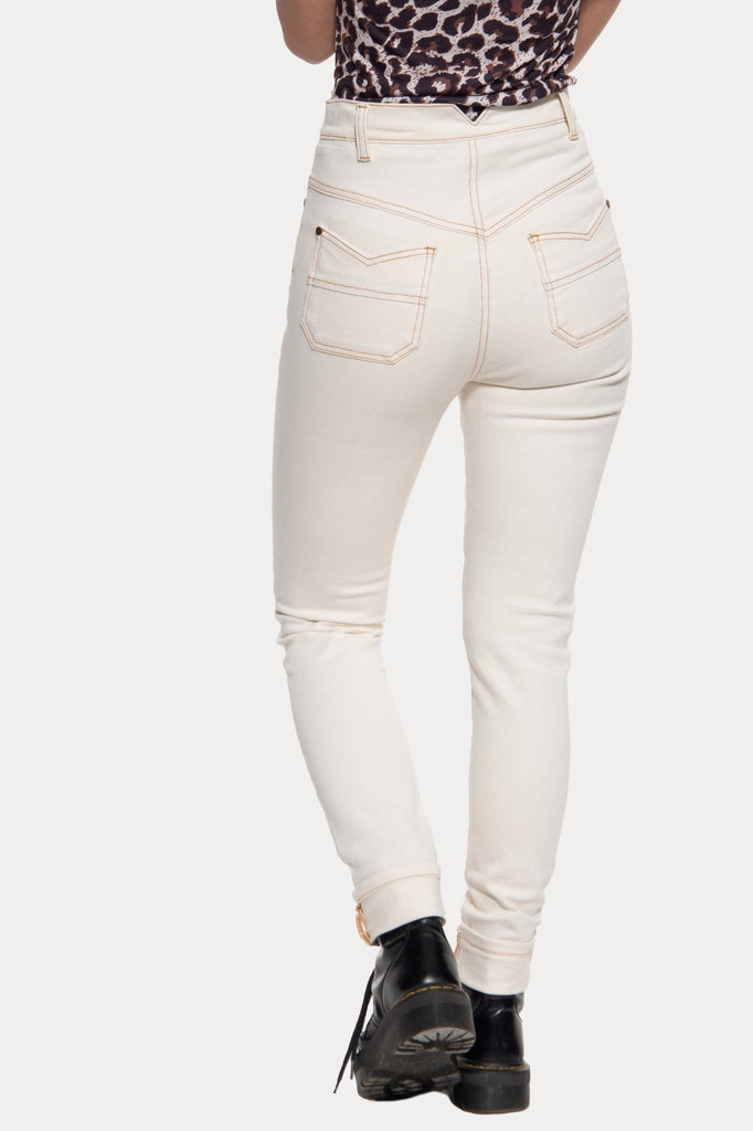 Queen Kerosin High Waist Slim Fit Jeans «Betty»