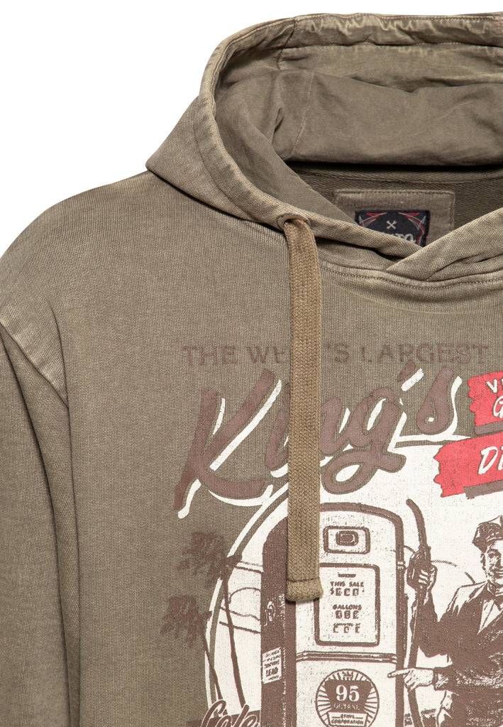 Queen Kerosin Hoodie Acidwash «Kings»