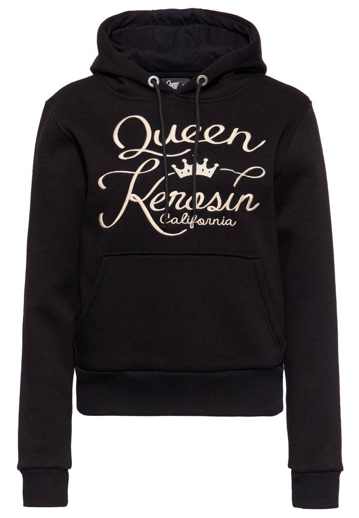 Queen Kerosin Hoodie mit Stickerei «Q California»