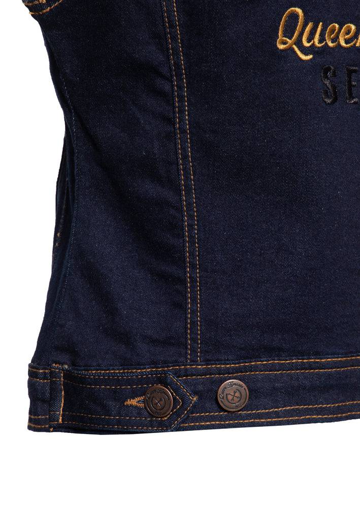 Queen Kerosin Jeans Weste «Speedway»