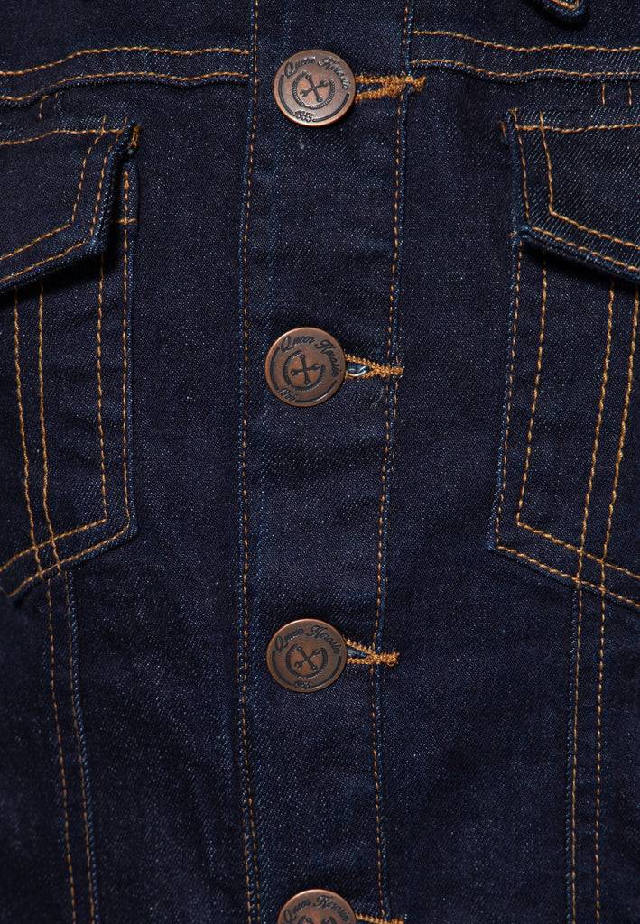 Queen Kerosin Jeans Weste «Speedway»