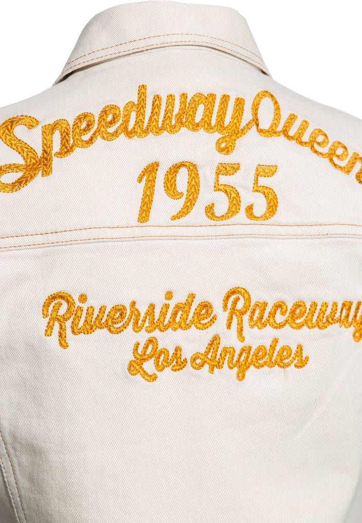 Queen Kerosin Jeans Weste «Speedway Queen»