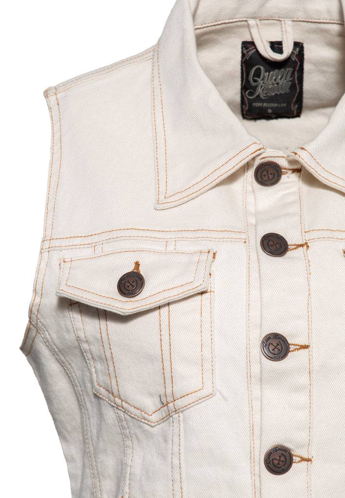 Queen Kerosin Jeans Weste «Speedway Queen»