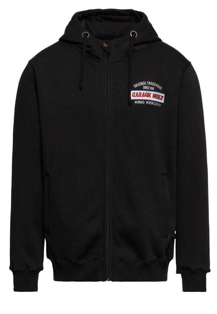 Queen Kerosin Kapuzen-Sweatjacke «Garage Built»