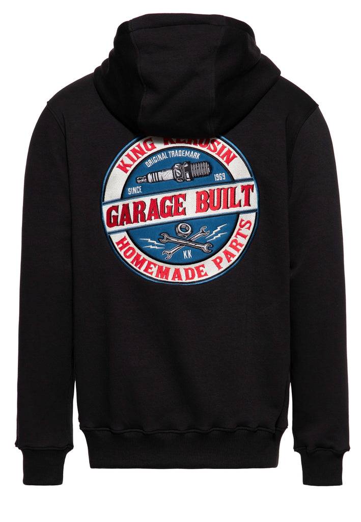 Queen Kerosin Kapuzen-Sweatjacke «Garage Built»