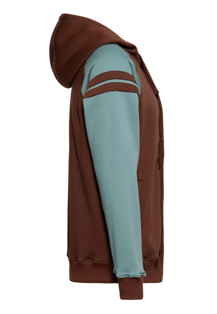 Queen Kerosin Kapuzen-Sweatjacke «Long Beach»