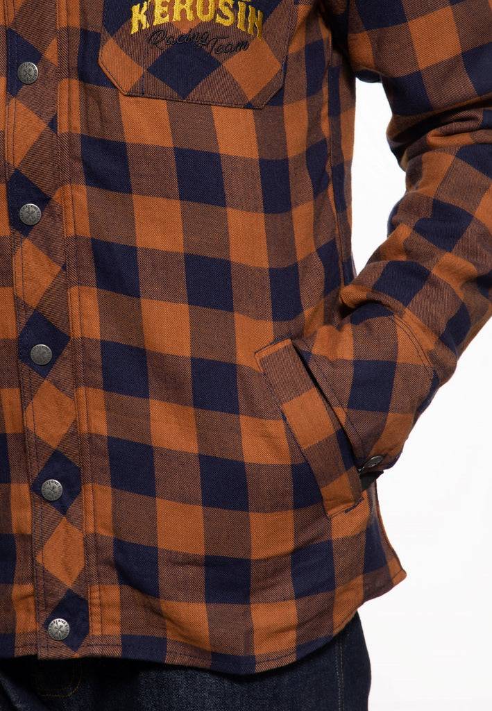 Queen Kerosin Karohemd Mit Brusttaschen