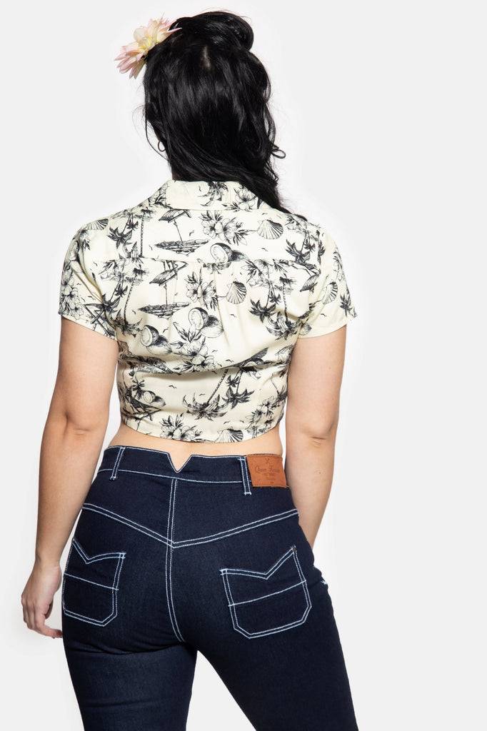 Queen Kerosin Knotenbluse