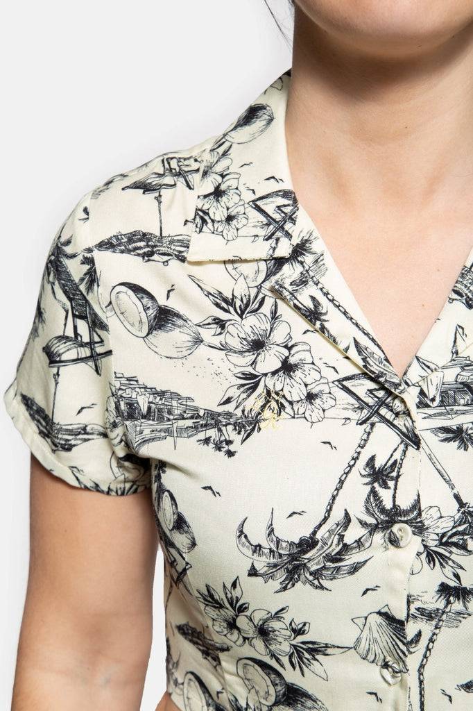 Queen Kerosin Knotenbluse