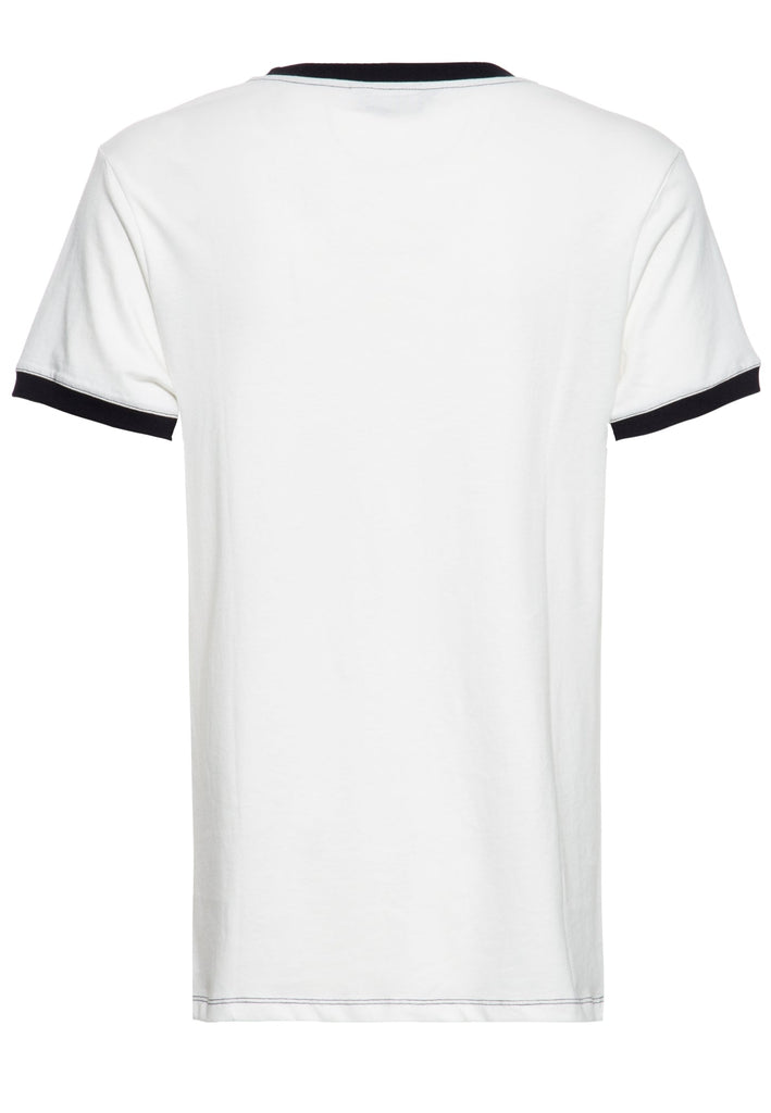 Queen Kerosin Kontrast T-Shirt «California Bitchin»