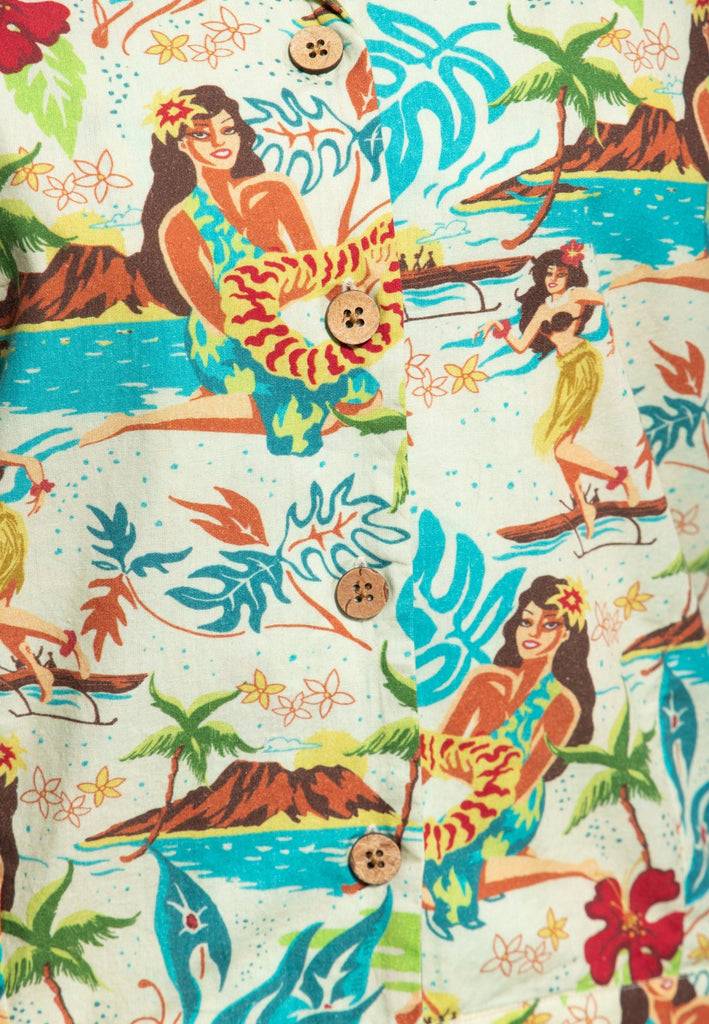 Queen Kerosin Kurzarm Bluse «organic Cotton»