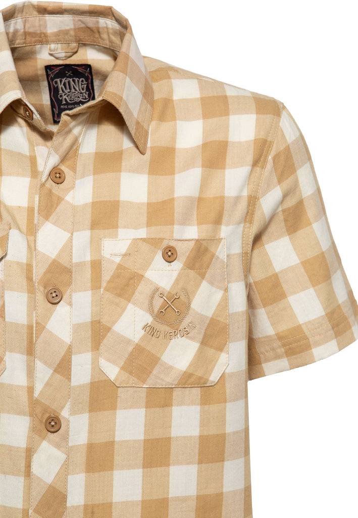 Queen Kerosin Kurzarm-Hemd «Trademark»