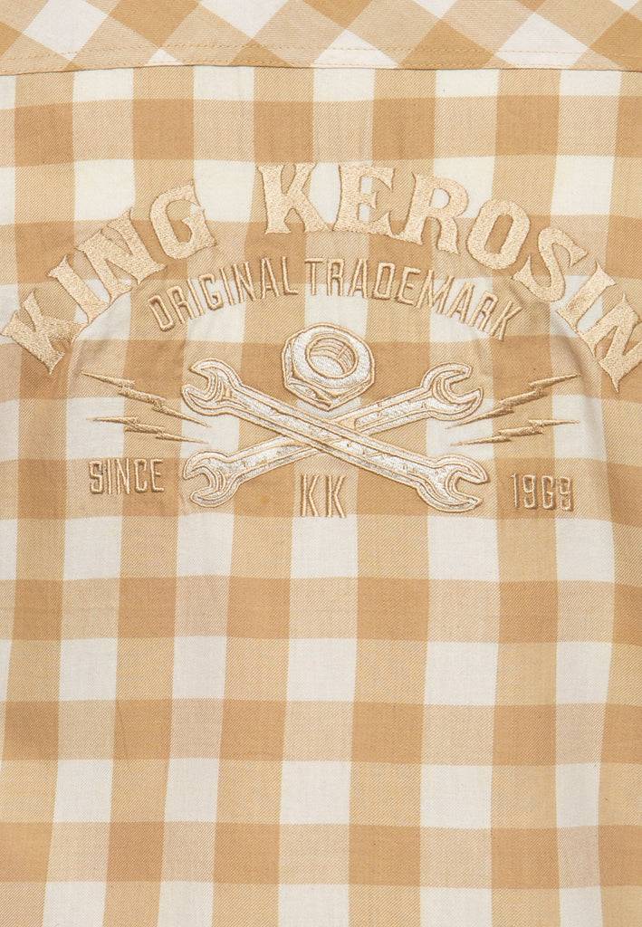 Queen Kerosin Kurzarm-Hemd «Trademark»