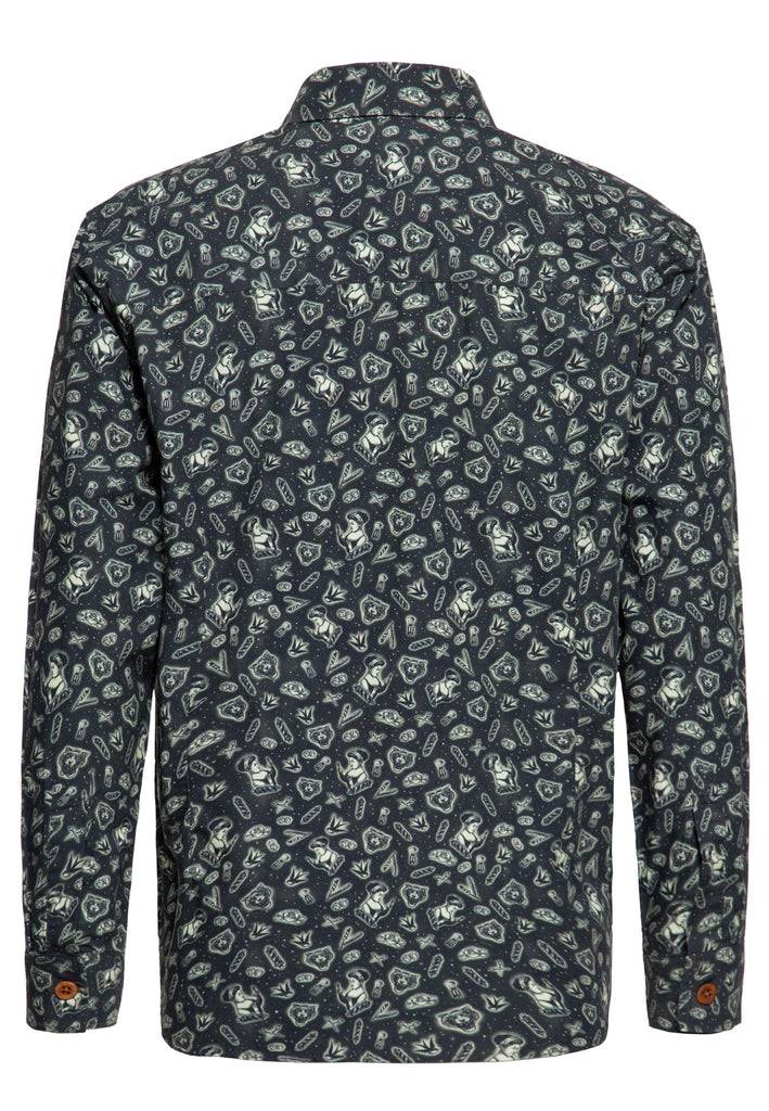 Queen Kerosin Langarm Hemd «Oldschool-Tattoos»