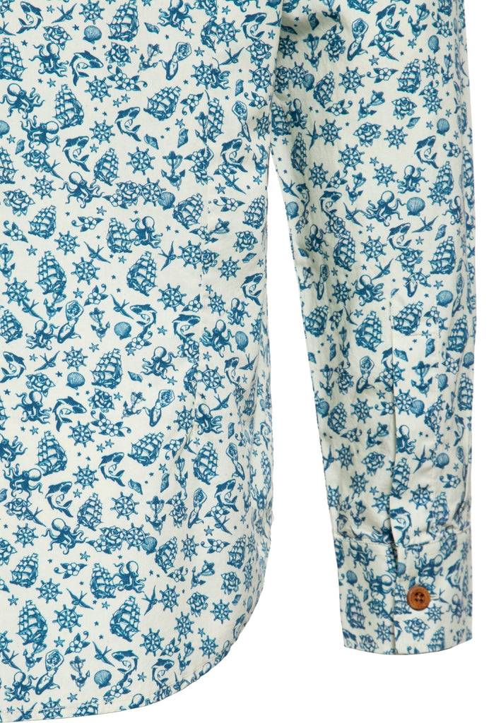 Queen Kerosin Langarm Hemd «Sailor-Tattoos»