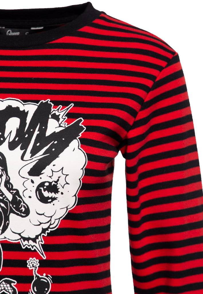 Queen Kerosin Langarmshirt «Bomb Devil»