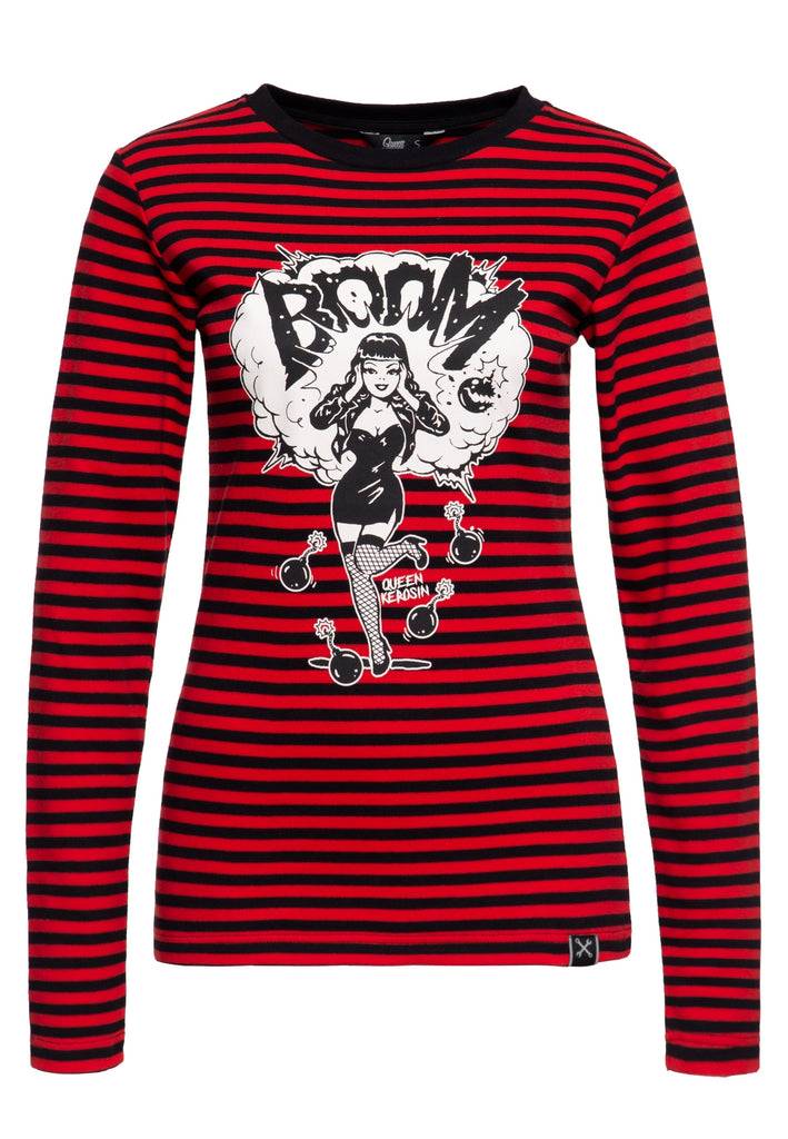 Queen Kerosin Langarmshirt «Bomb Devil»