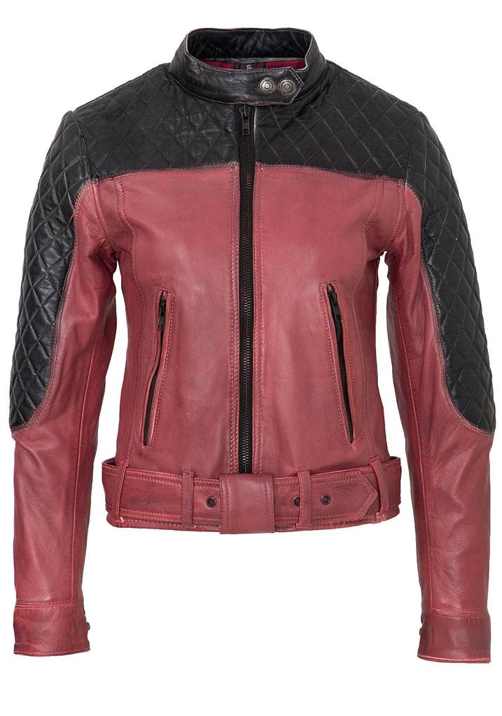 Queen Kerosin Lederjacke im Racing Look