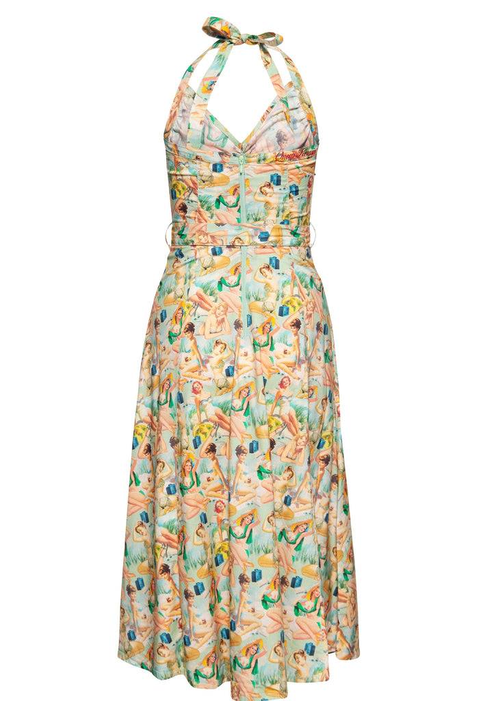 Queen Kerosin Neckholder Pencil Kleid