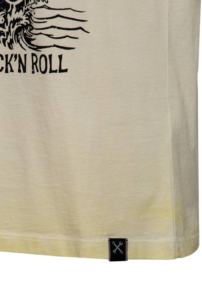 Queen Kerosin Oil Wash T-Shirt «Bikers Island»