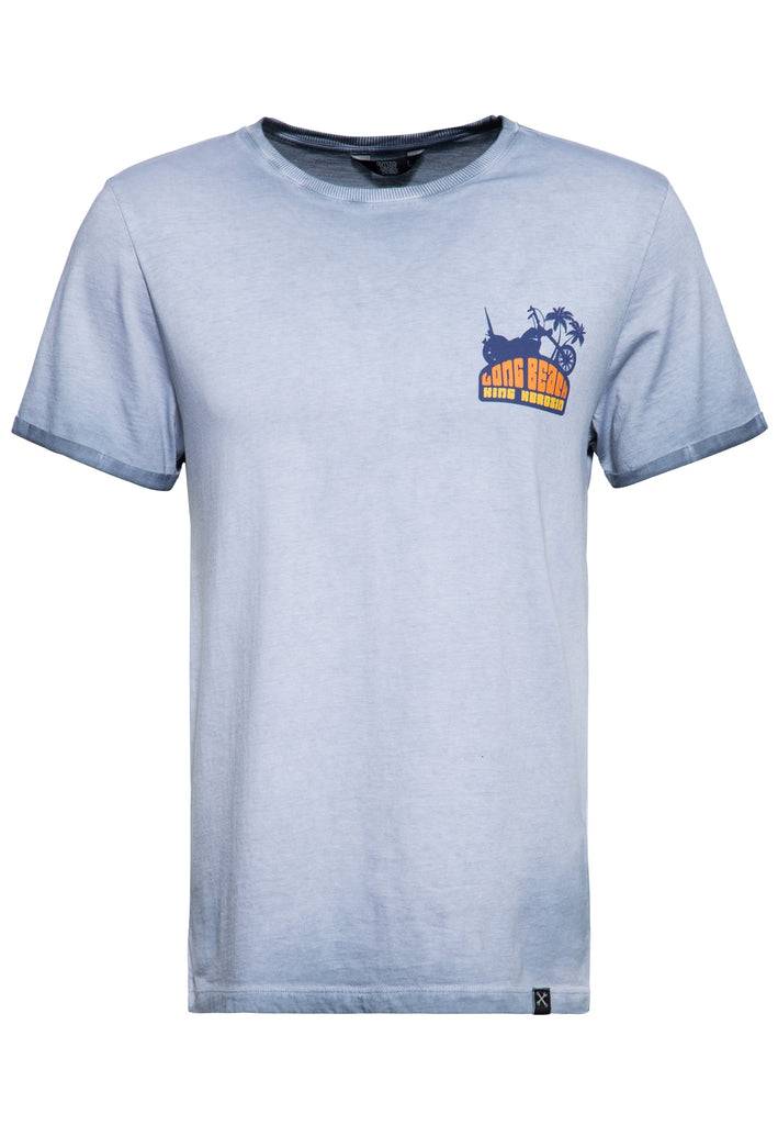 Queen Kerosin Oil Wash T-Shirt «Long Beach»