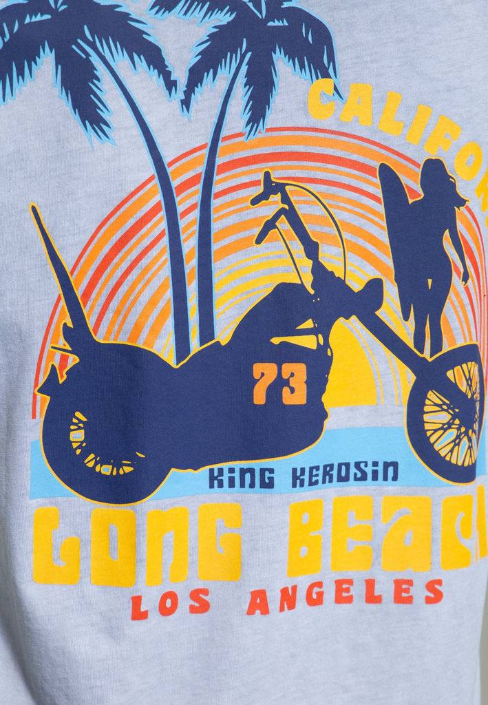 Queen Kerosin Oil Wash T-Shirt «Long Beach»