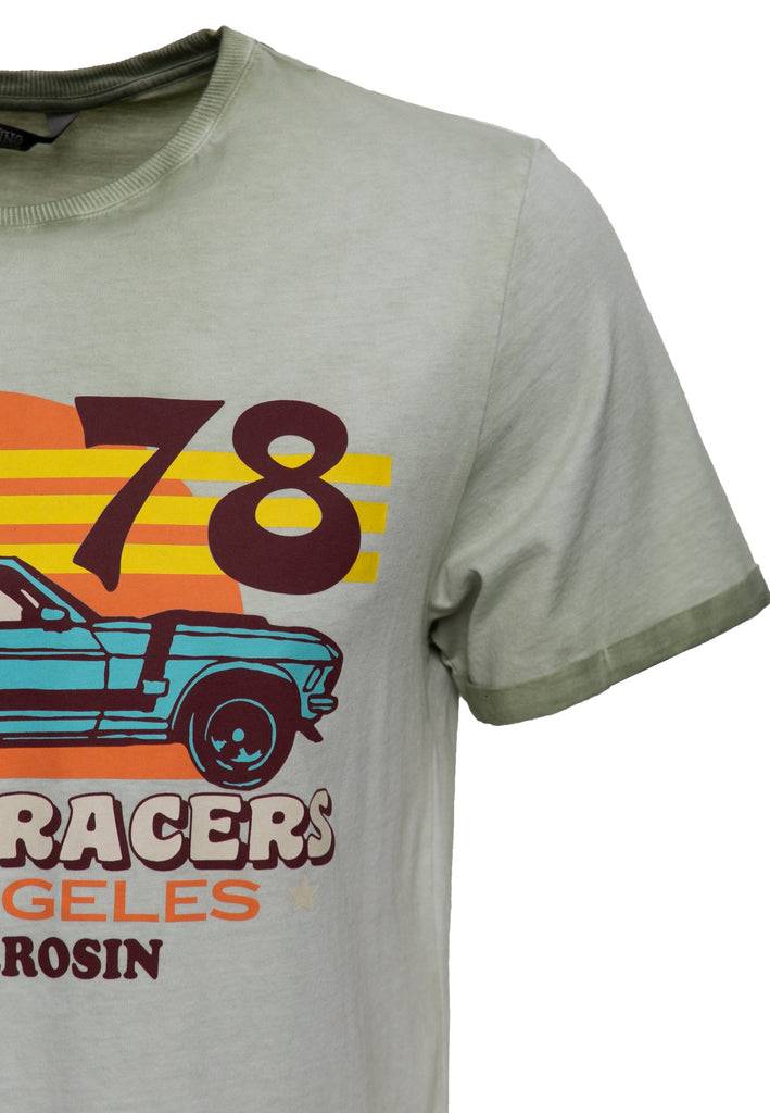 Queen Kerosin Oil Wash T-Shirt «Street Racers L.A.»