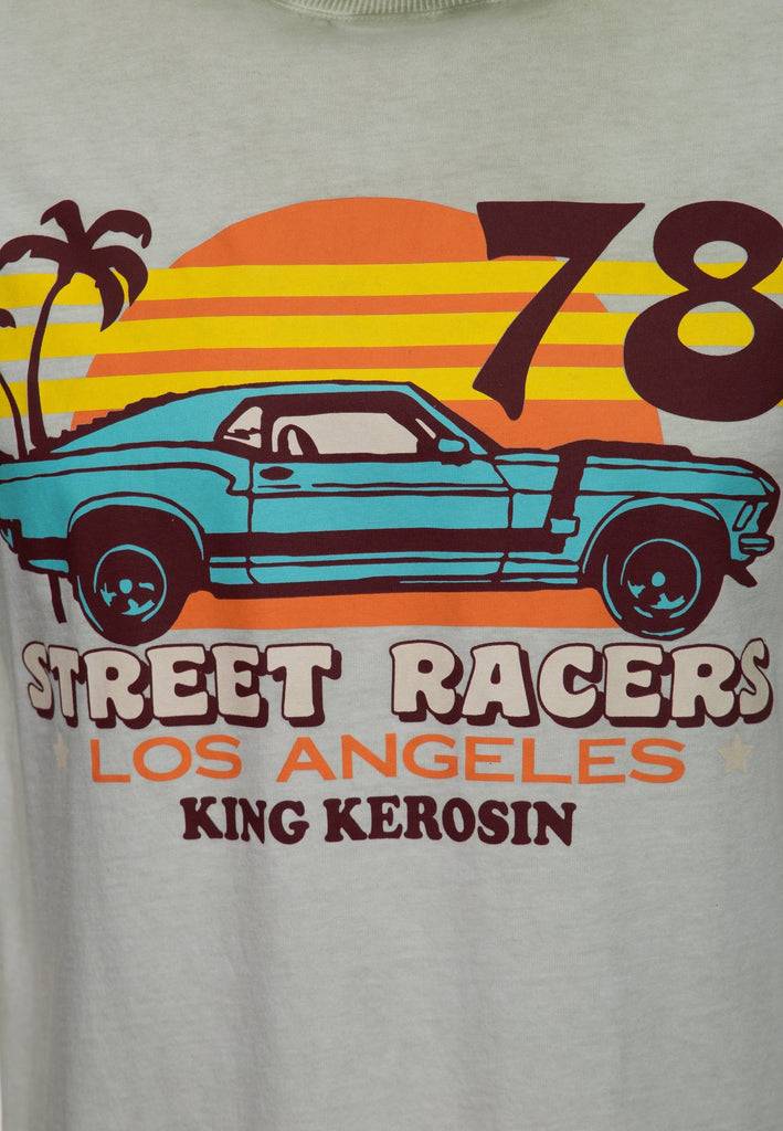 Queen Kerosin Oil Wash T-Shirt «Street Racers L.A.»