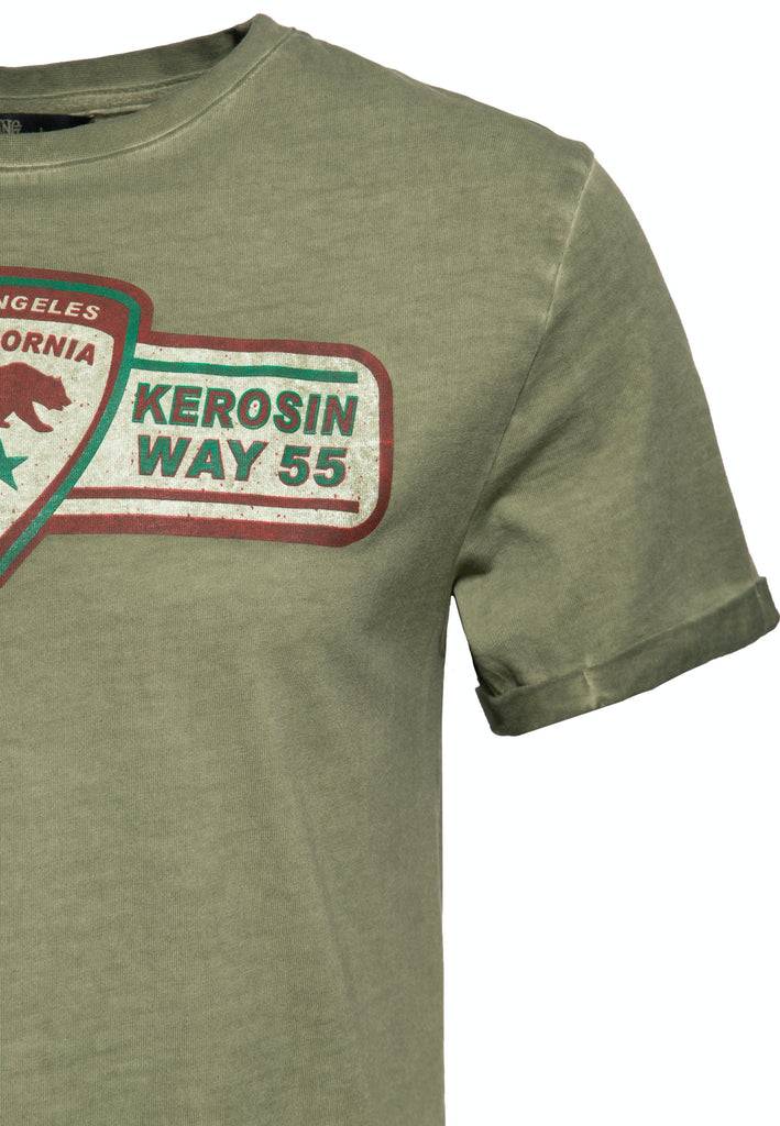 Queen Kerosin Oil Washed T-Shirt «Speedway 1955»