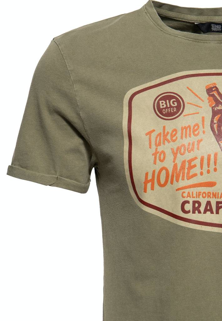 Queen Kerosin Oil Washed T-Shirt «Take Me Home»