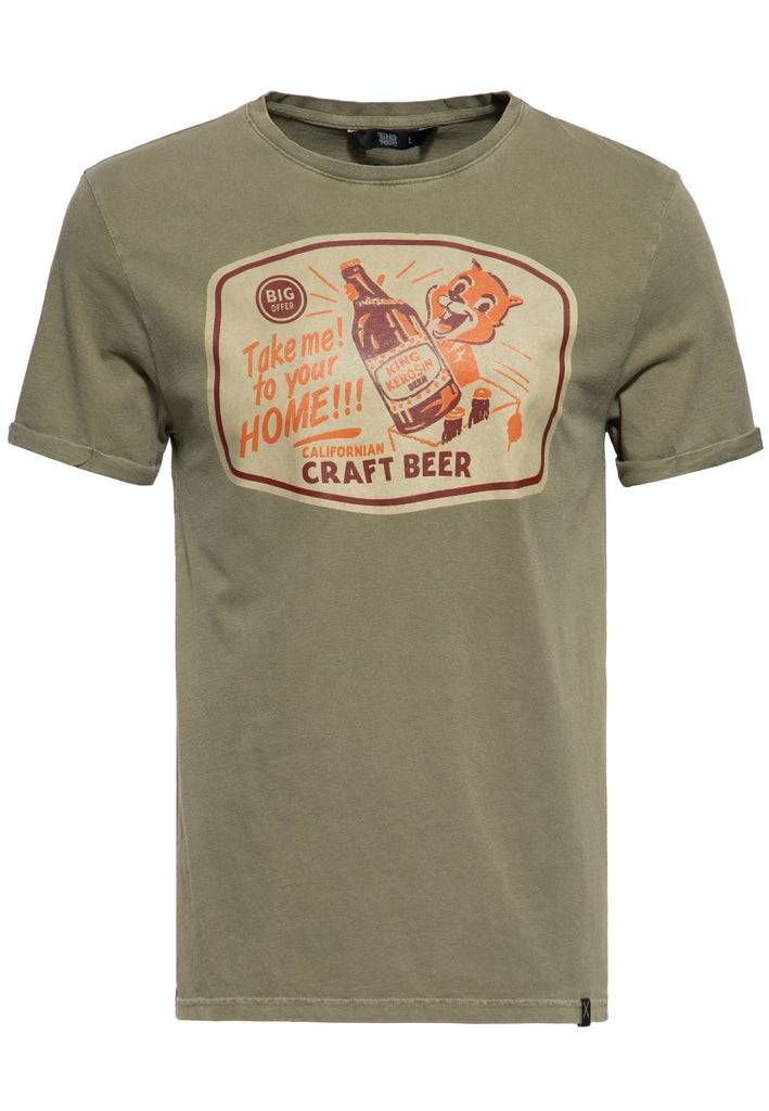 Queen Kerosin Oil Washed T-Shirt «Take me home»