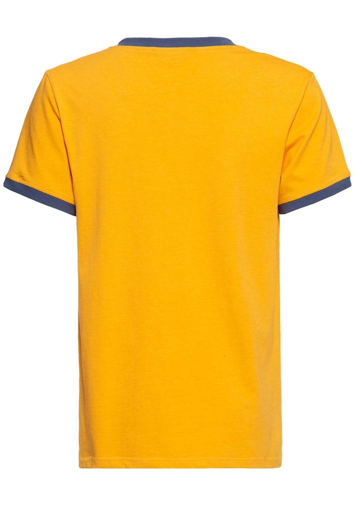 Queen Kerosin Oldschool Ringer T-Shirt «Hot Dog»