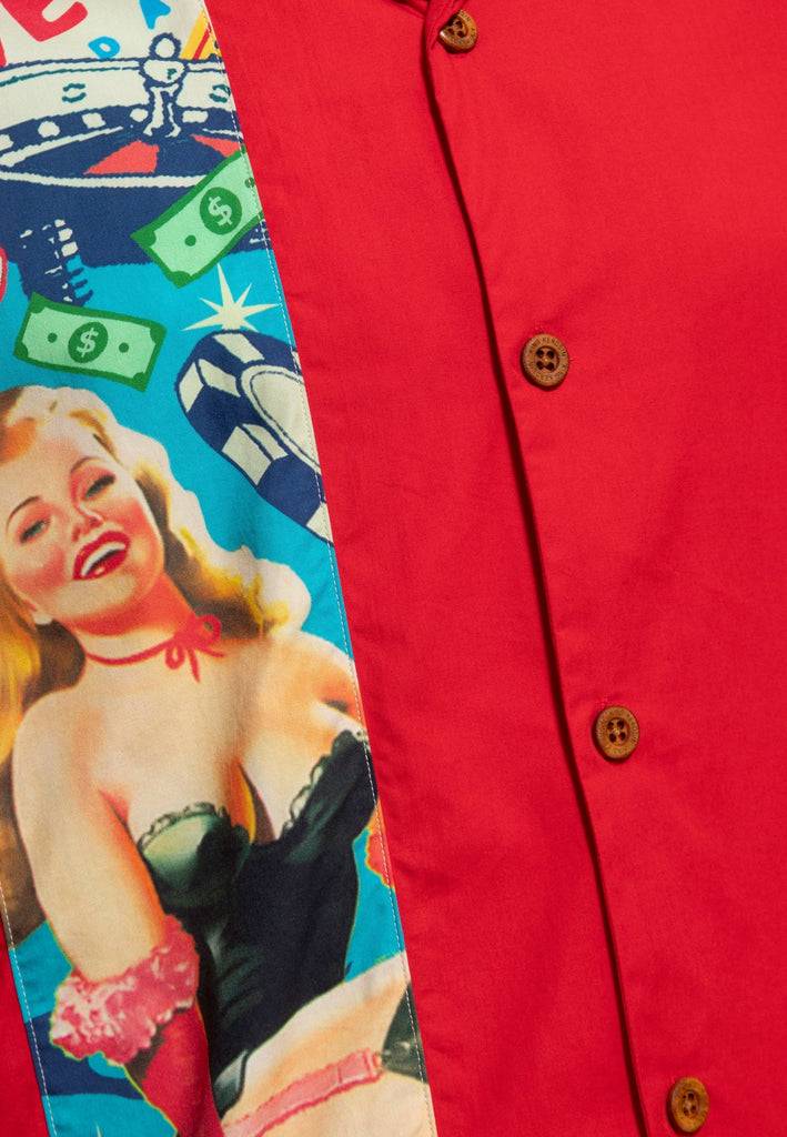 Queen Kerosin Panel Hemd «Pin-Up Las Vegas»
