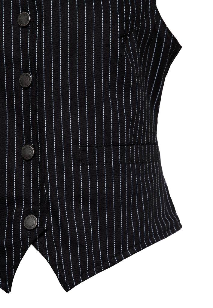 Queen Kerosin Pinstripe Weste