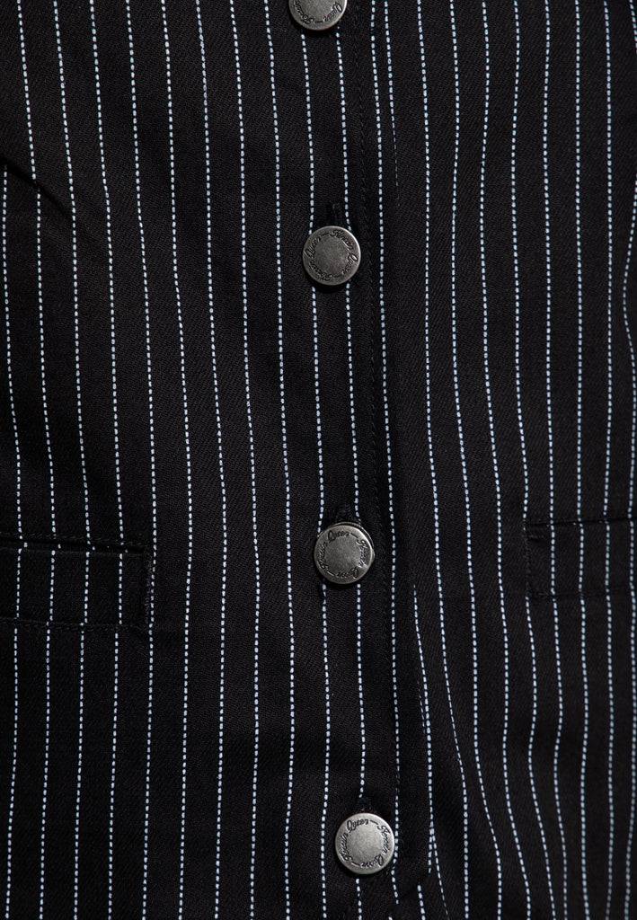 Queen Kerosin Pinstripe Weste